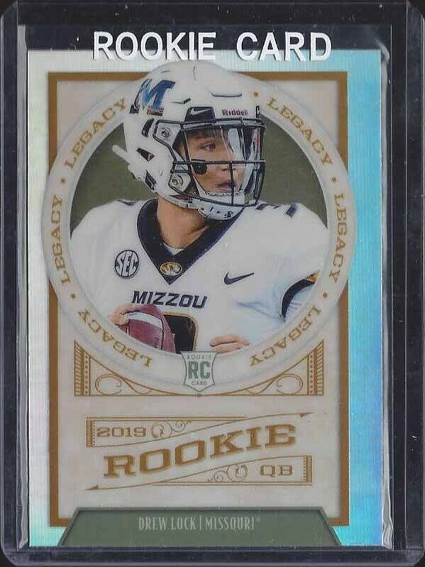 DREW LOCK 2019 PANINI LEGACY SILVER HOLO PRIZM ROOKIE RC #163