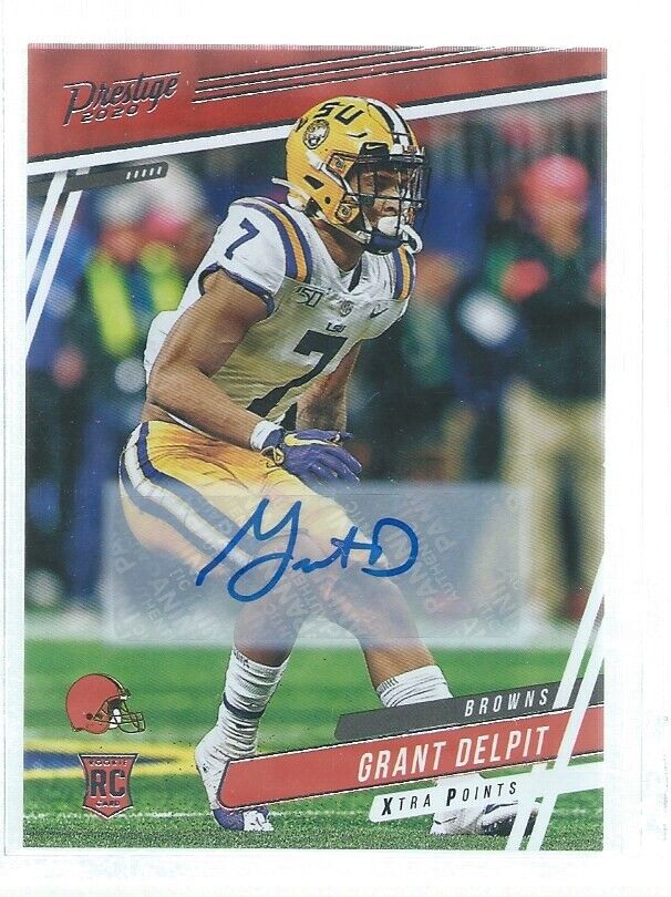 GRANT DELPIT 2020 PRESTIGE XTRA POINTS AUTO RC #239