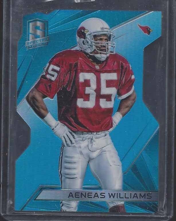 AENEAS WILLIAMS 2015 PANINI SPECTRA NEON BLUE DIE CUT PRIZM #D 34/35