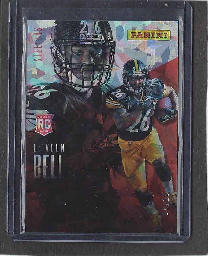 LE'VEON BELL 2014 PANINI FATHERS DAY CRACKED ICE ROOKIE RC #D 9/25