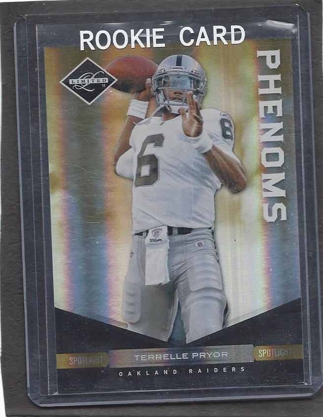 1/1 TERRELLE PRYOR 2011 LIMITED PHENOMS GOLD ROOKIE RC #D 11/25 HIS JERSEY #11 !