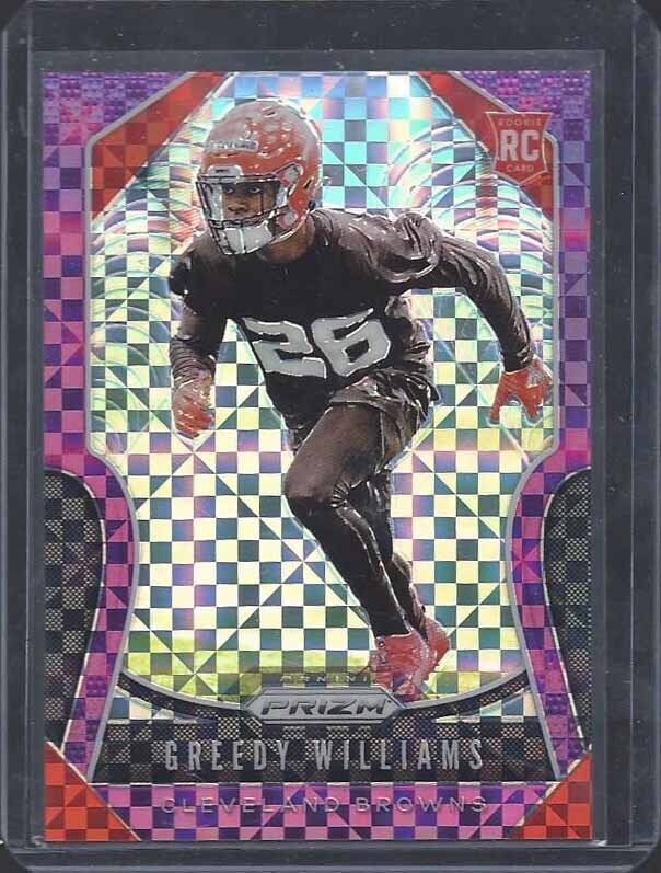 GREEDY WILLIAMS 2019 PANINI PRIZM PURPLE POWER PRIZMS RC #D 33/49