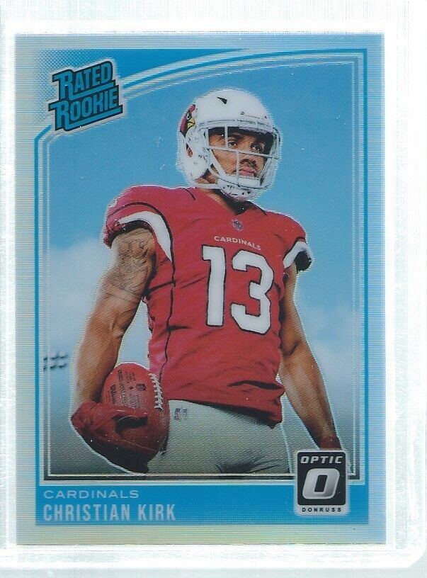CHRISTIAN KIRK 2018 DONRUSS OPTIC RATED ROOKIE SILVER HOLO RC #163