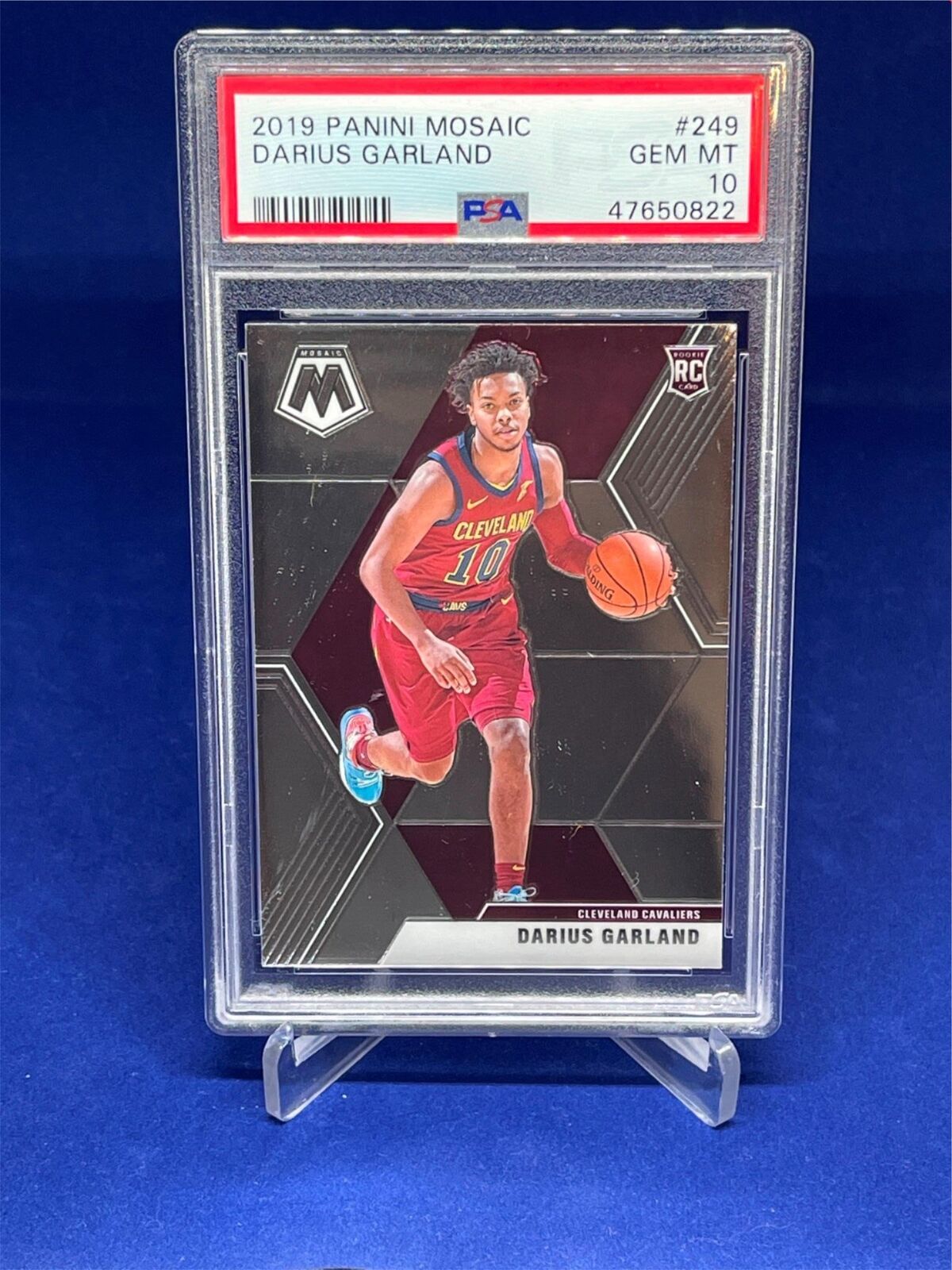 DARIUS GARLAND 2019-20 PANINI MOSAIC ROOKIE RC #249 PSA 10 GEM MINT