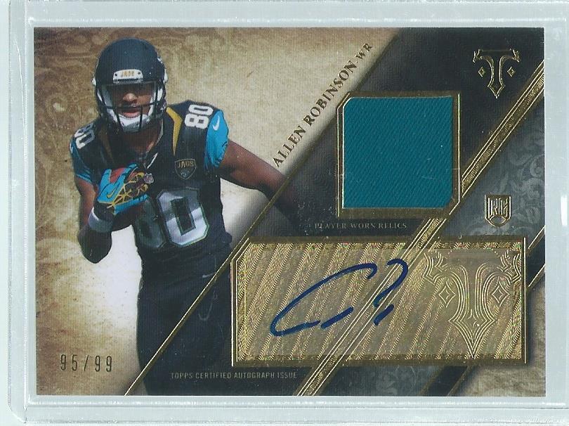ALLEN ROBINSON 2014 TOPPS TRIPLE THREADS JERSEY AUTO RC #D /99
