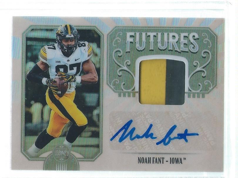 NOAH FANT 2019 PANINI LEGACY FUTURES 2 COLOR PATCH AUTO RC
