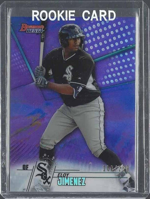 ELOY JIMENEZ 2018 BOWMANS BEST PURPLE REFRACTOR PROSPECT #D 200/250