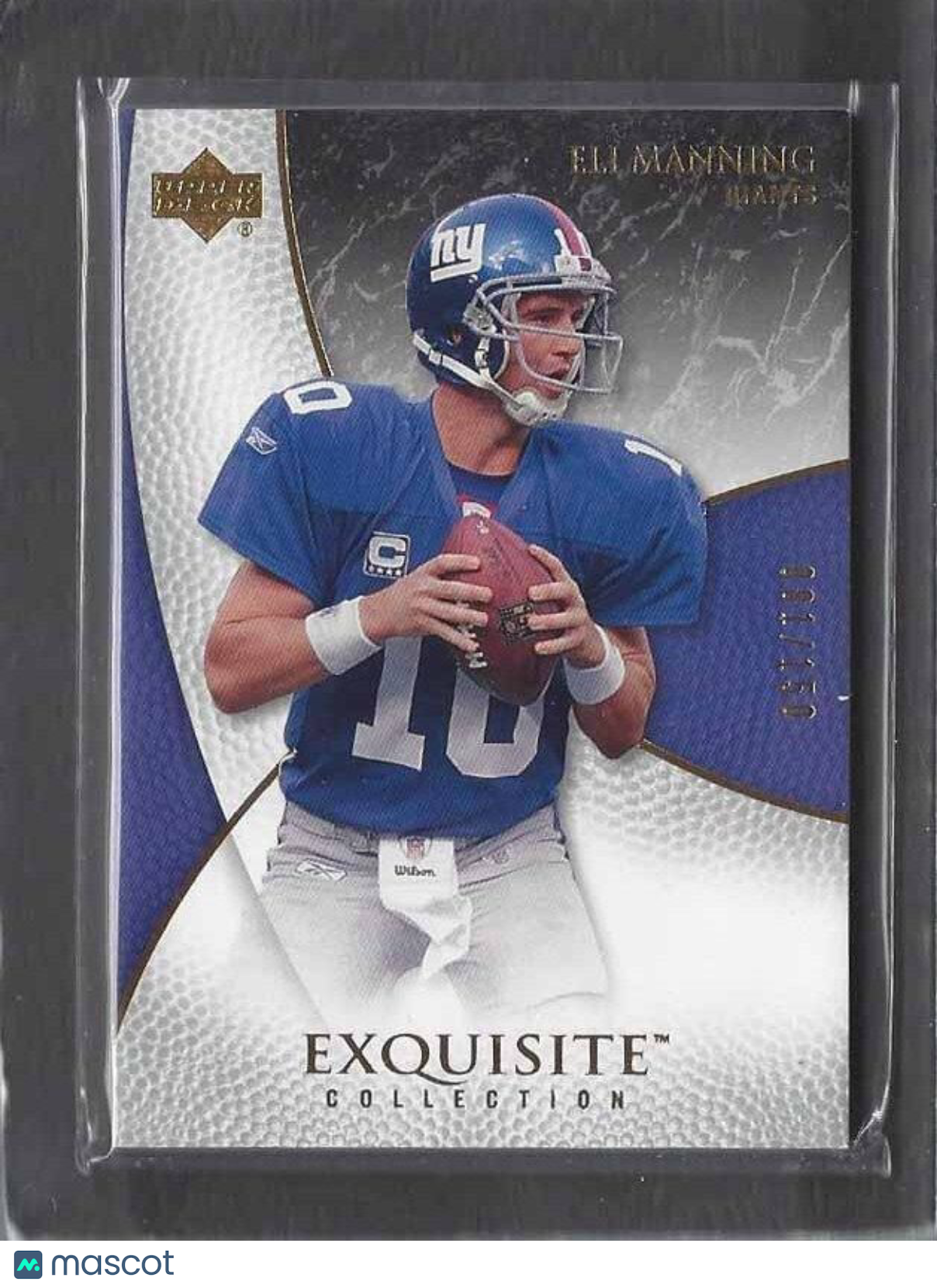 ELI MANNING 2007 UD EXQUISITE NEW YORK GIANTS BASE #D /150