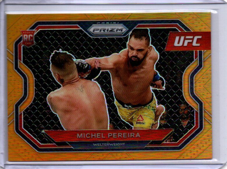 MICHEL PEREIRA 2021 PANINI PRIZM UFC ORANGE PRIZM RC #D 83/99