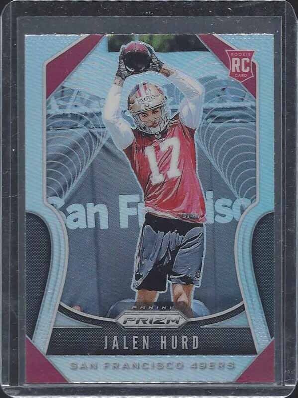 JALEN HURD 2019 PANINI PRIZM SILVER ROOKIE PRIZMS SSP RC #361