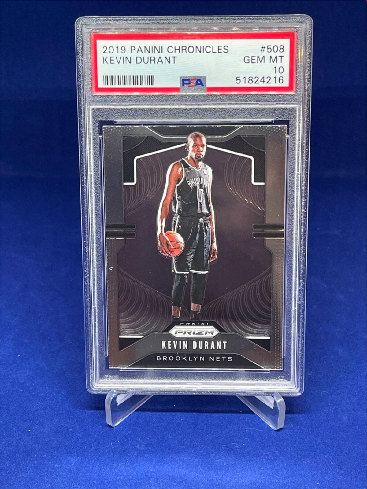 KEVIN DURANT 2019-20 PANINI CHRONICLES PRIZM UPDATE #508 PSA 10 GEM MINT
