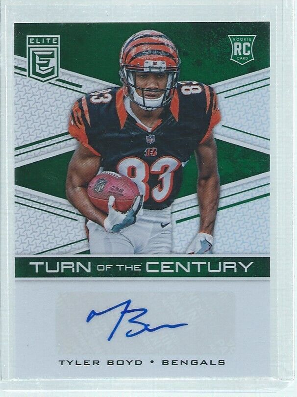 TYLER BOYD 2016 PANINI DONRUSS ELITE TURN OF THE CENTURY AUTO RC
