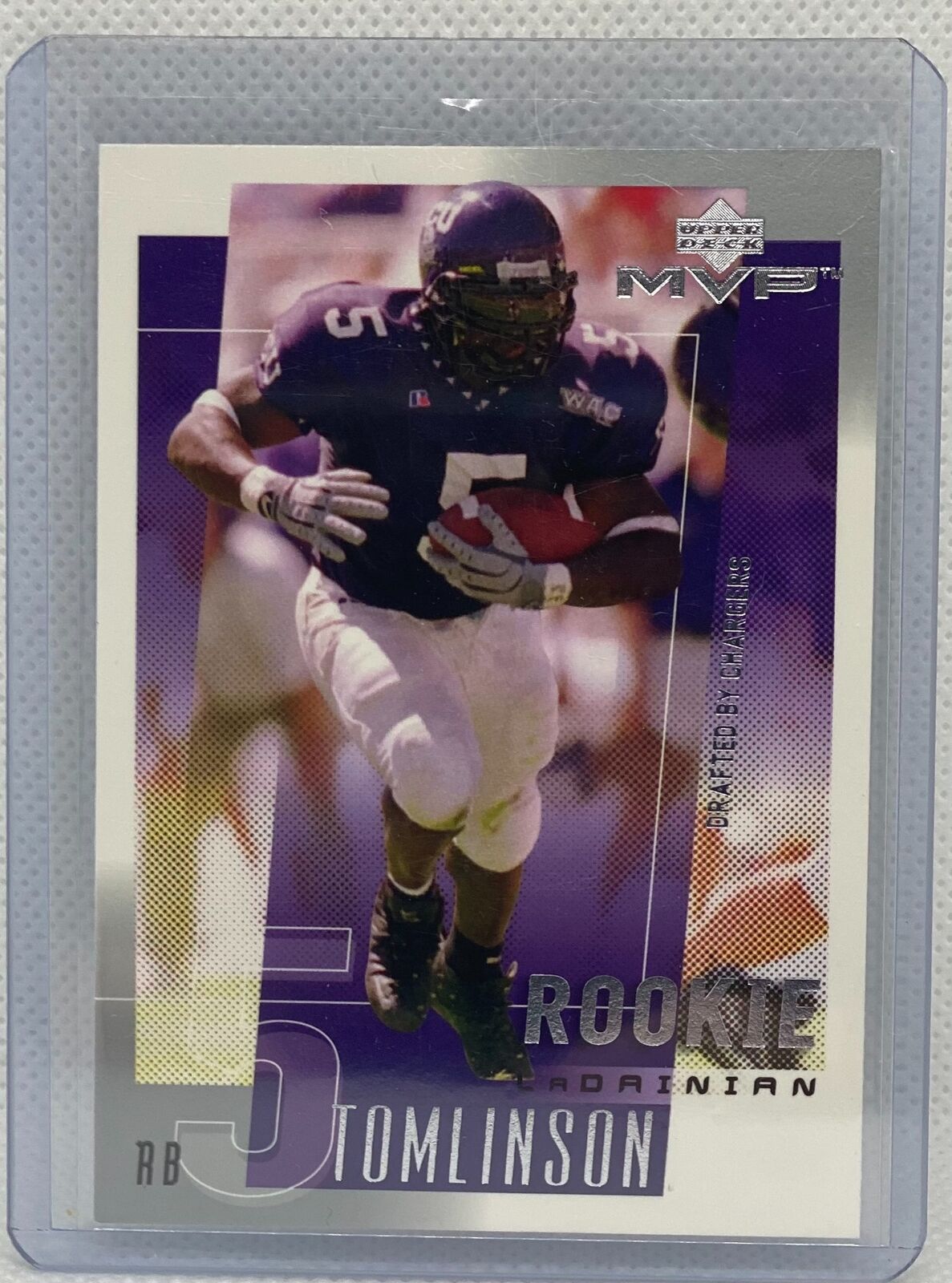 LADAINIAN TOMLINSON 2001 UPPER DECK MVP TRUE ROOKIE RC #294