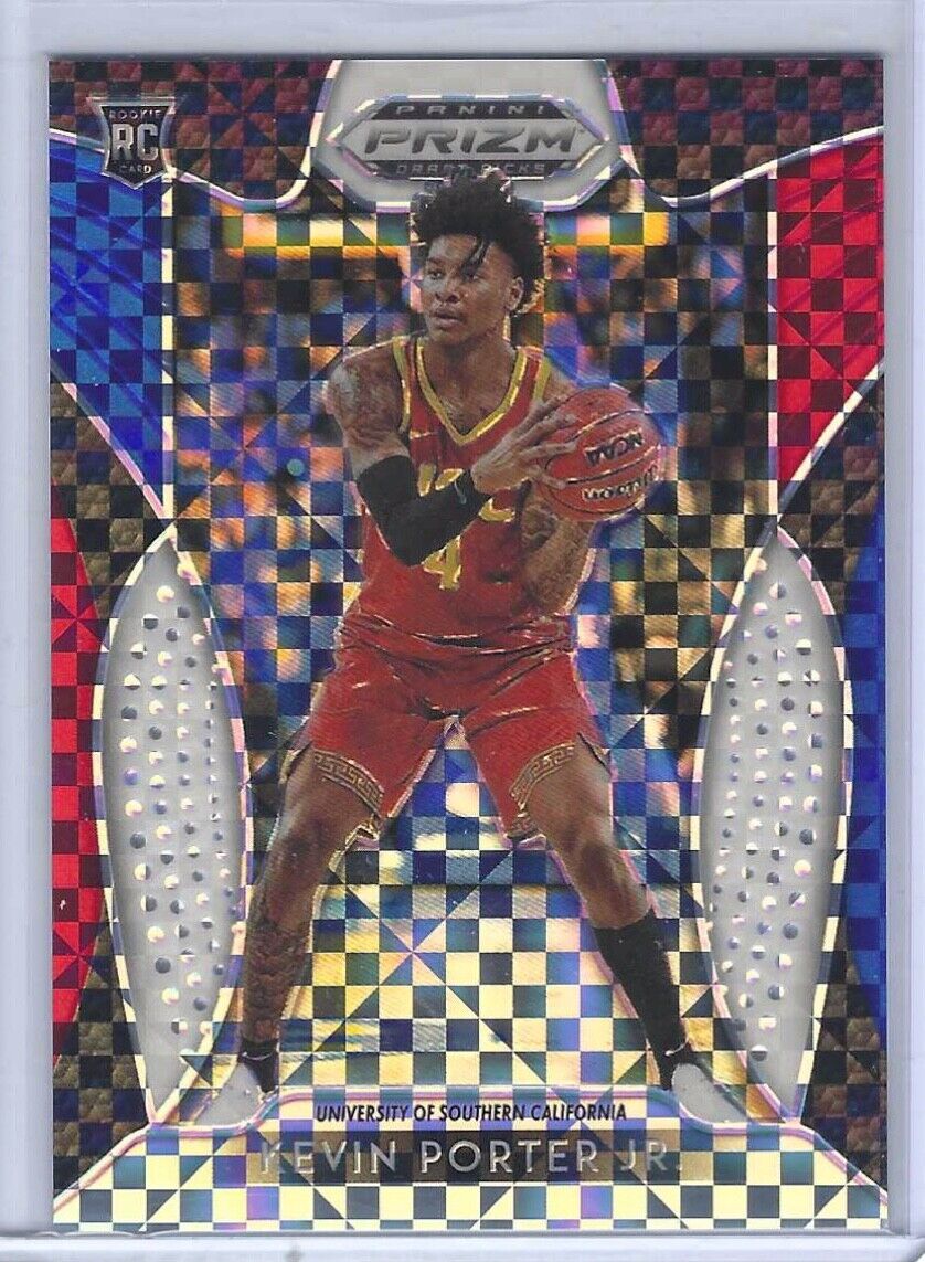 KEVIN PORTER JR 2019-20 PANINI PRIZM DRAFT PICKS RED BLUE VARIATION RC #D 89/99