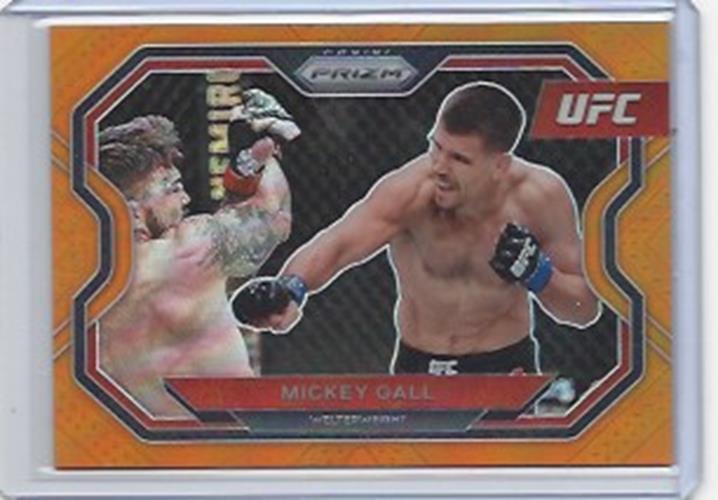 MICKEY GALL 2021 PANINI PRIZM UFC ORANGE PRIZM #D 65/99