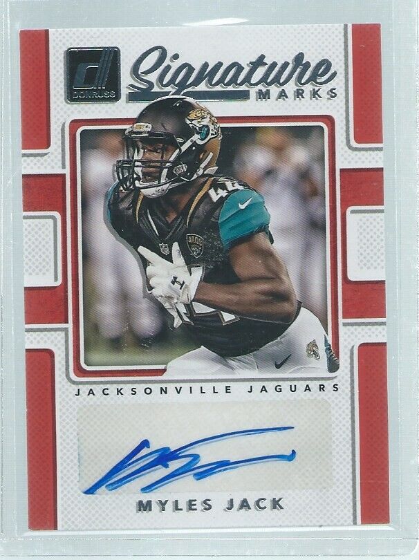 MYLES JACK 2017 PANINI DONRUSS ELITE SIGNATURE MARKS AUTO RC
