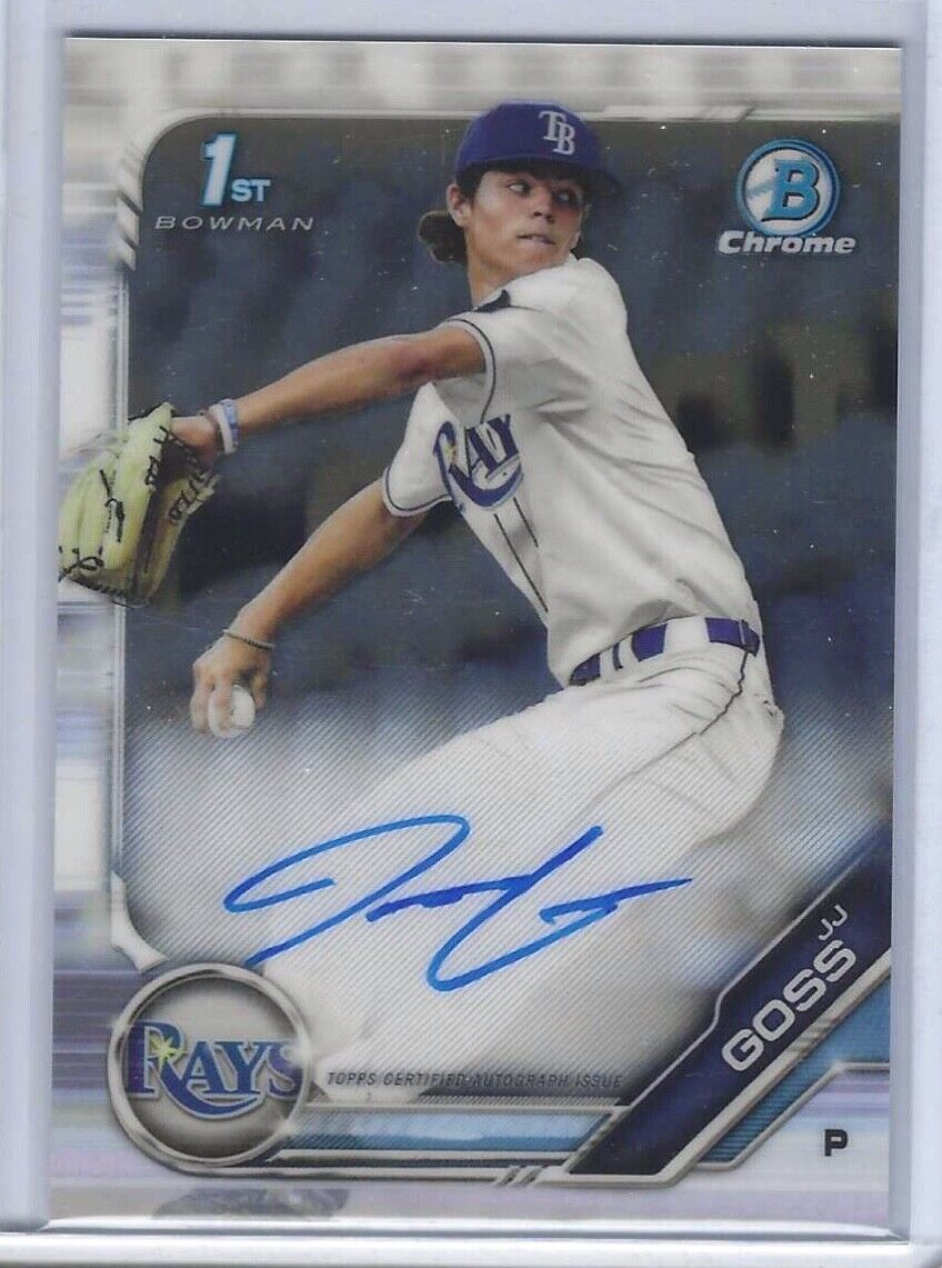 JJ GOSS 2019 BOWMAN CHROME 1ST PROSPECT ON CARD AUTO #CDA-JJG