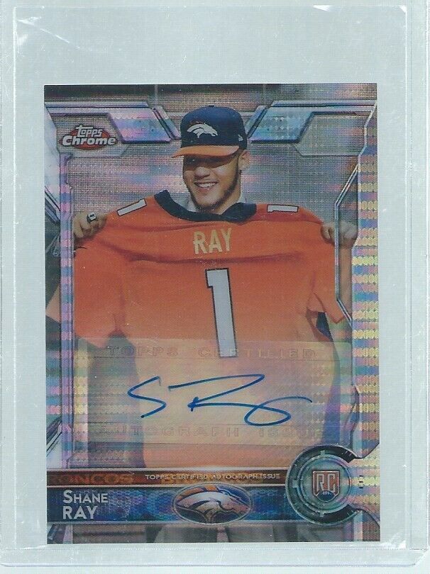 SHANE RAY 2018 TOPPS CHROME MINI AUTO PULSAR REFRACTOR RC #D 4/15