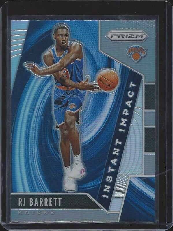 RJ BARRETT 2019-20 PANINI PRIZM INSTANT IMPACT SILVER PRIZMS SP RC #22