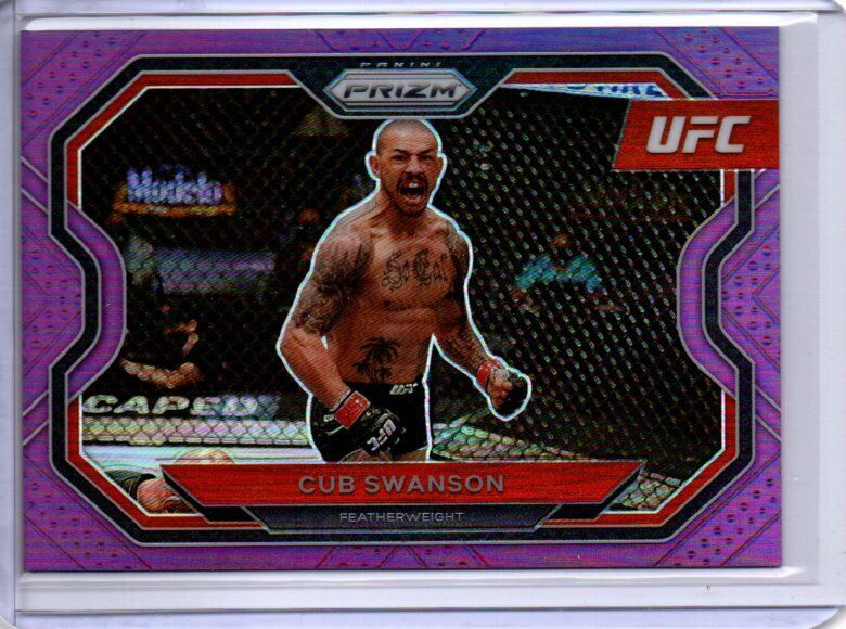 CUB SWANSON 2021 PANINI PRIZM UFC PURPLE PRIZM #D 27/149