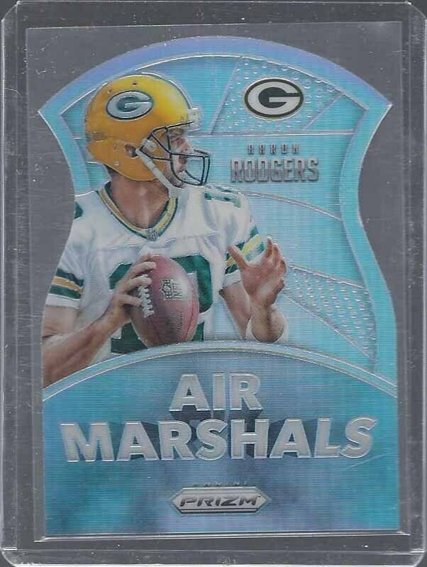 AARON RODGERS 2015 PANINI PRIZM AIR MARSHALS SILVER PRIZMS DIE CUT #1