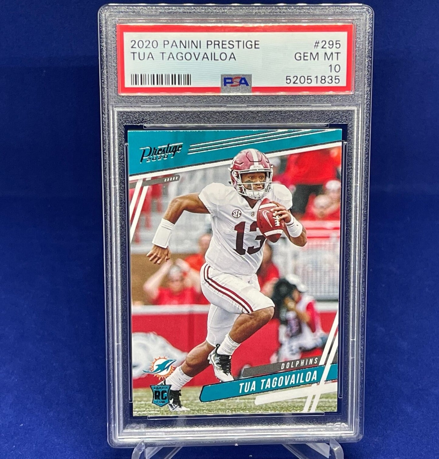 TUA TAGOVAILOA 2020 PANINI PRESTIGE ROOKIE RC #295 PSA 10 GEM MINT