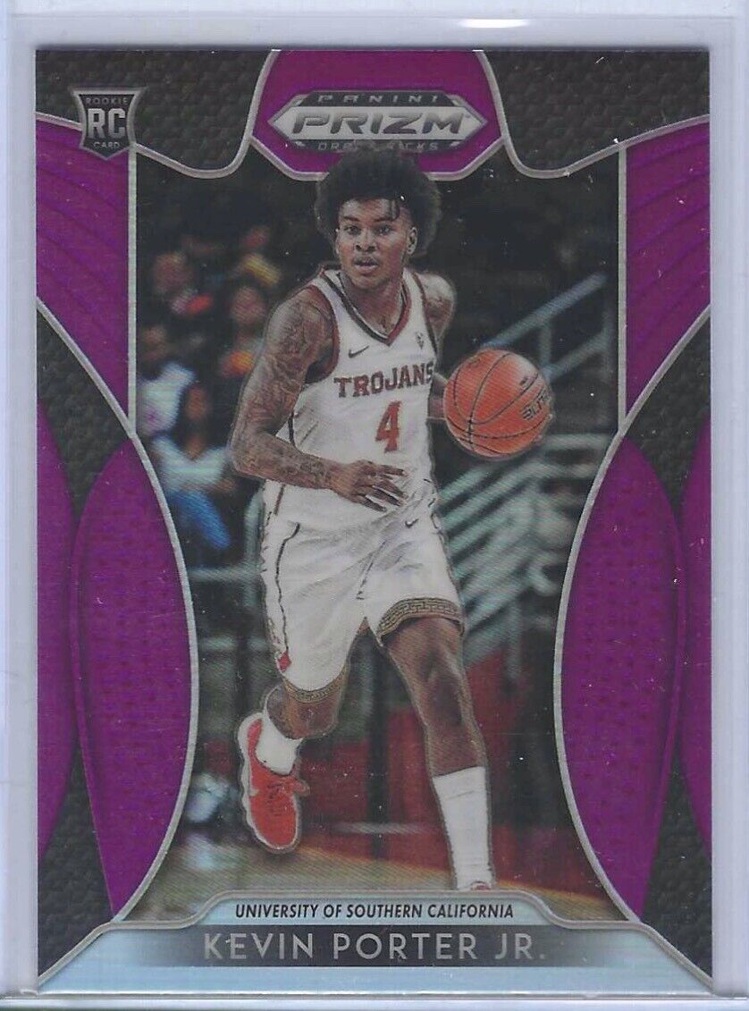 KEVIN PORTER JR 2019-20 PANINI PRIZM DRAFT PICKS PURPLE PRIZMS ROOKIE RC #30
