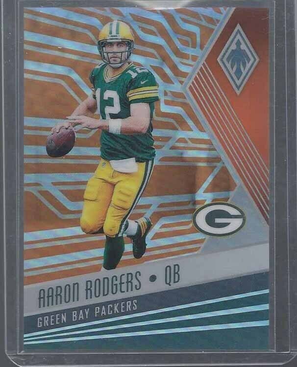 AARON RODGERS 2017 PANINI PHOENIX ORANGE PRIZM #D 23/99
