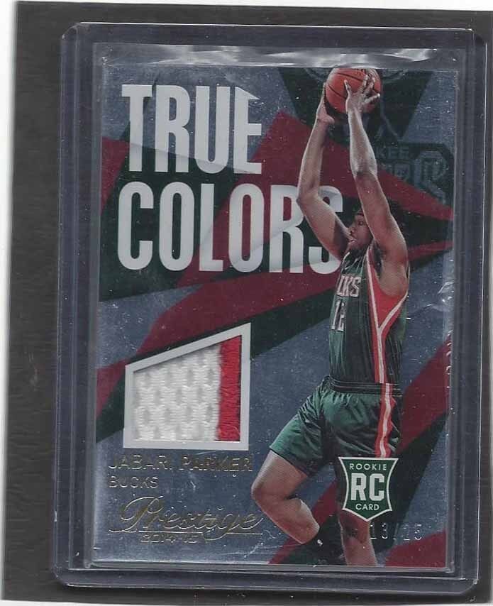 JABARI PARKER 2014-15 PRESTIGE TRUE COLORS FOIL 2 COLOR ROOKIE PATCH RC #D /25