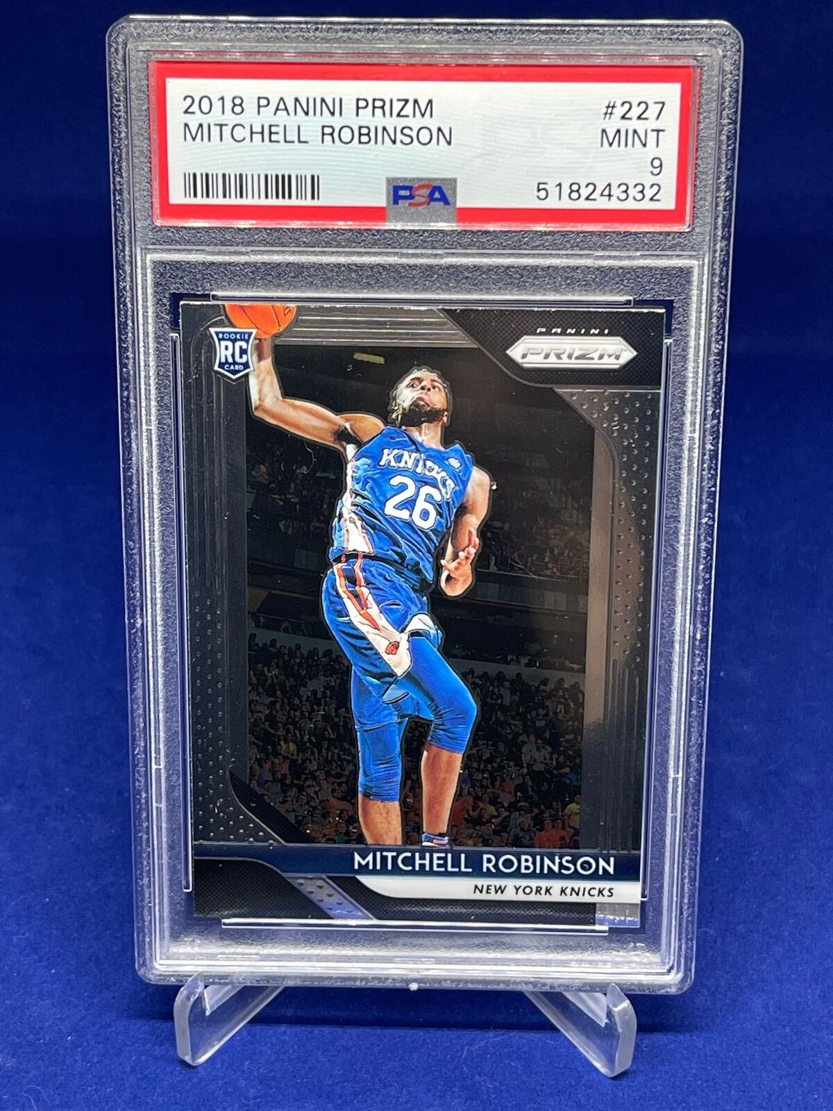 MITCHELL ROBINSON 2018-19 PANINI PRIZM ROOKIE RC #227 PSA 9 MINT