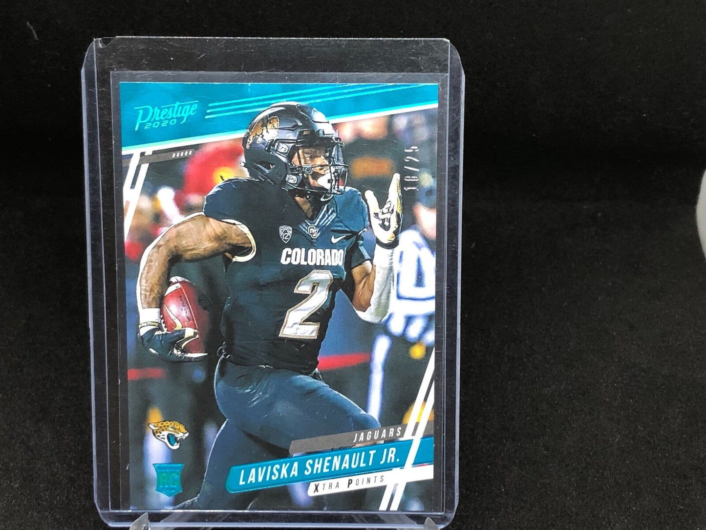 LAVISKA SHENAULT JR. 2020 PRESTIGE TEAL ROOKIE RC #D 18/25