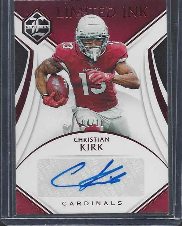 CHRISTIAN KIRK 2019 LIMITED INK RED AUTO #D 4/10