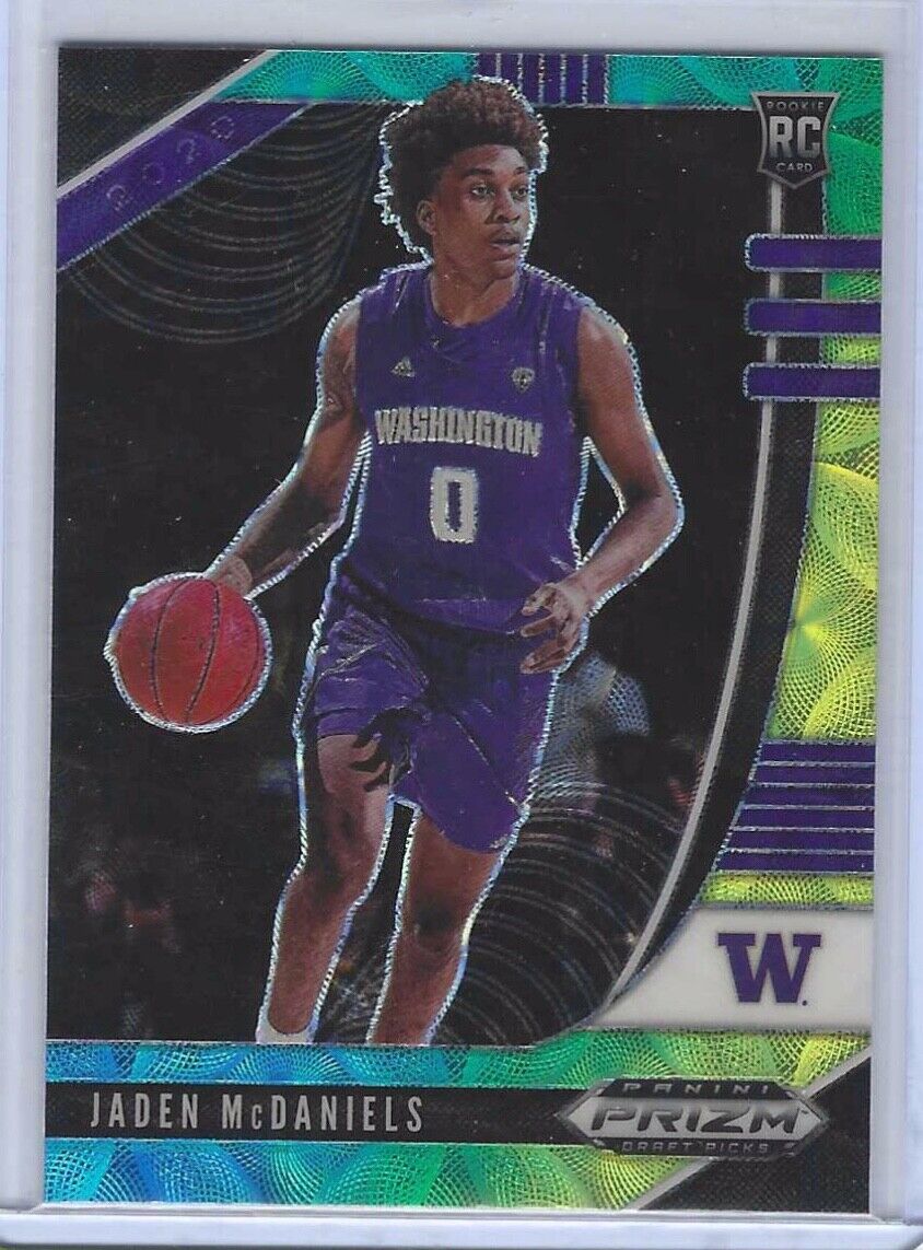 JADEN MCDANIELS 2010-21 PANINI PRIZM DRAFT PICKS TRI COLOR CHOICE RC ROOKIE #51