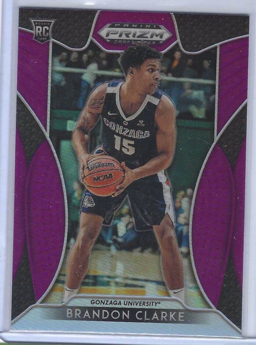 BRANDON CLARKE 2019-20 PANINI PRIZM DRAFT PICKS PURPLE PRIZM ROOKIE RC #86