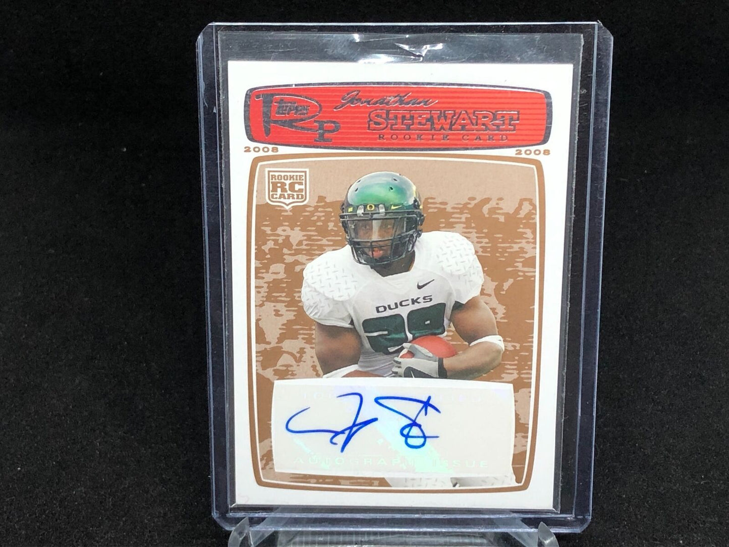 JONATHAN STEWART 2008 TOPPS ROOKIE PROGRESSION AUTO RC #D 30/35