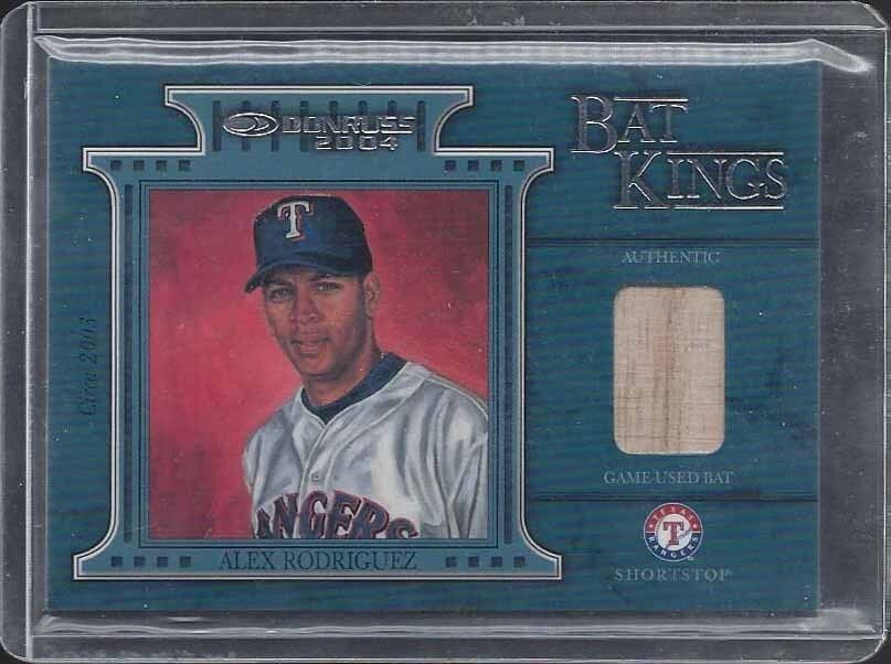 ALEX RODRIGUEZ 2004 DONRUSS BAT KINGS GAME USED BAT #D 54/250