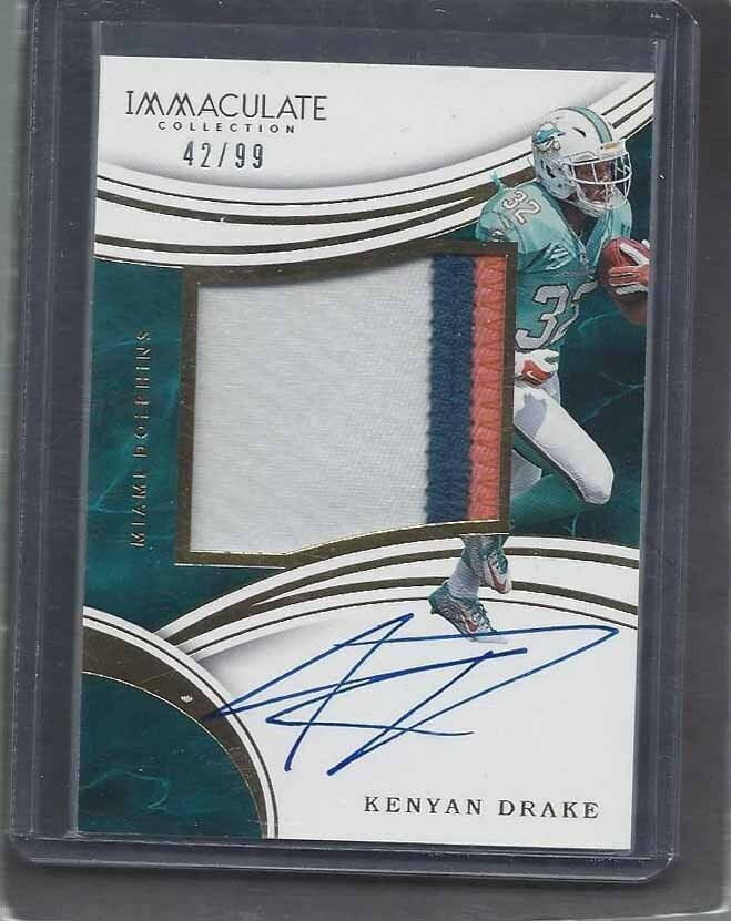 KENYAN DRAKE 2016 IMMACULATE JUMBO RPA 4 COLOR ROOKIE PATCH AUTO RC #D /99