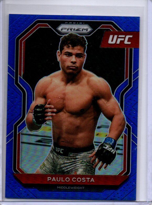 PAULO COSTA 2021 PANINI PRIZM UFC BLUE PRIZM #D 89/199