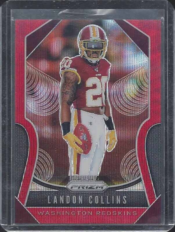 LANDON COLLINS 2019 PANINI PRIZM RUBY RED WAVE PRIZMS #D 41/149