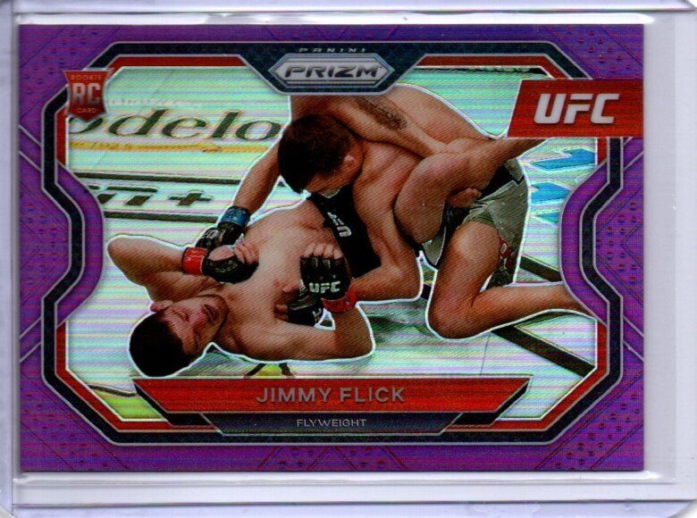 JIMMY FLICK 2021 PANINI PRIZM UFC PURPLE PRIZM RC #D 100/149