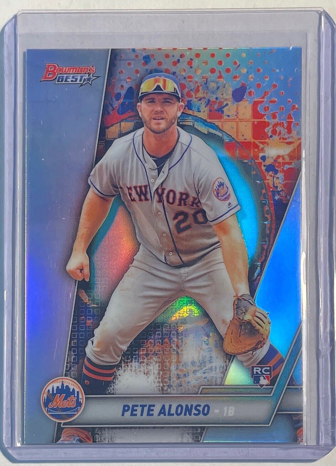 PETE ALONSO 2019 BOWMAN'S BEST SILVER REFRACTOR ROOKIE RC #32