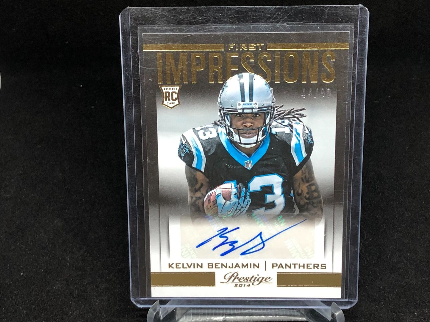 KELVIN BENJAMIN 2014 PANINI PRESTIGE FIRST IMPRESSIONS AUTO RC #D 44/99