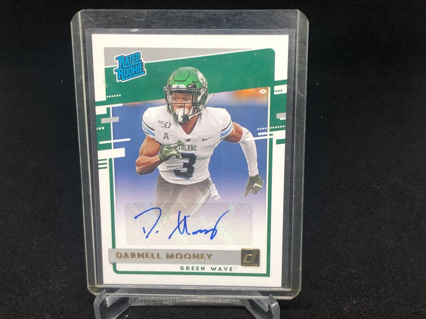 DARNELL MOONEY 2020 PANINI CHRONICLES DRAFT PICKS DONRUSS RATED ROOKIE AUTO #11