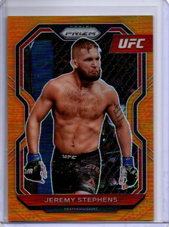 JEREMY STEPHENS 2021 PANINI PRIZM UFC ORANGE PRIZM #D 55/99