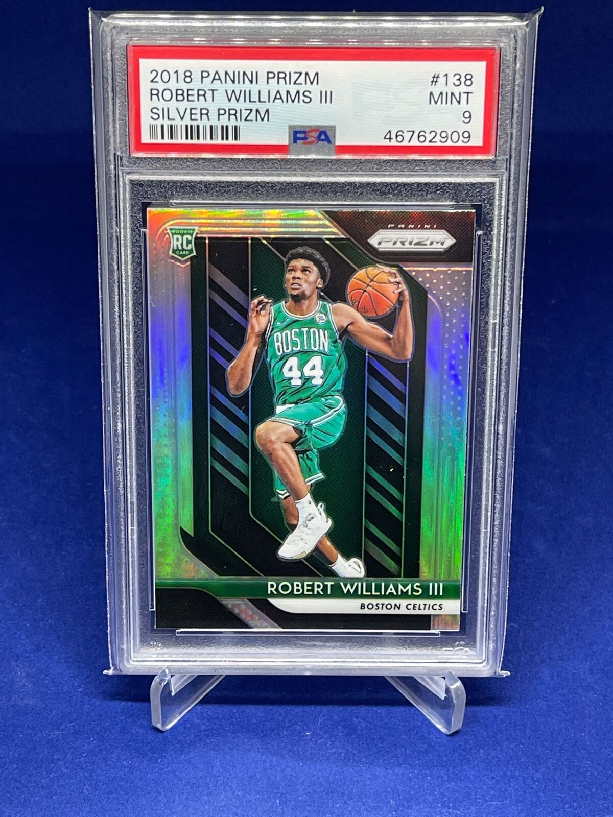 ROBERT WILLIAMS III 2018-19 PANINI PRIZM SILVER PRIZMS ROOKIE RC #138 PSA 9 MINT