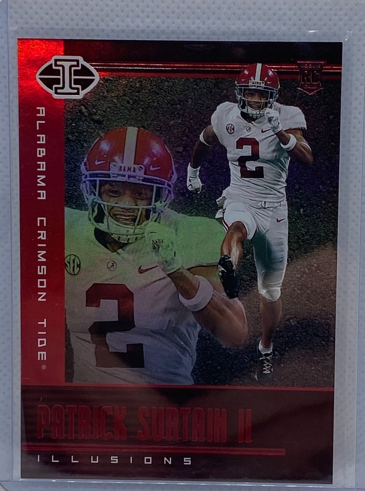 PATRICK SURTAN II 2021 PANINI CHRONICLES ILLUSIONS DRAFT PICKS RED RC #D /149