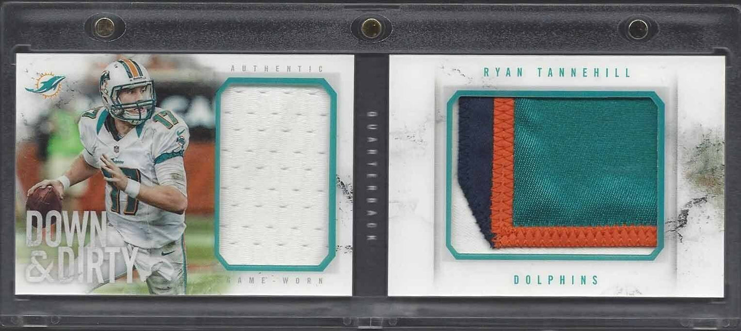 RYAN TANNEHILL 2013 PANINI PLAYBOOK DOWN & DIRTY ACETATE DUAL PATCH #D 8/25