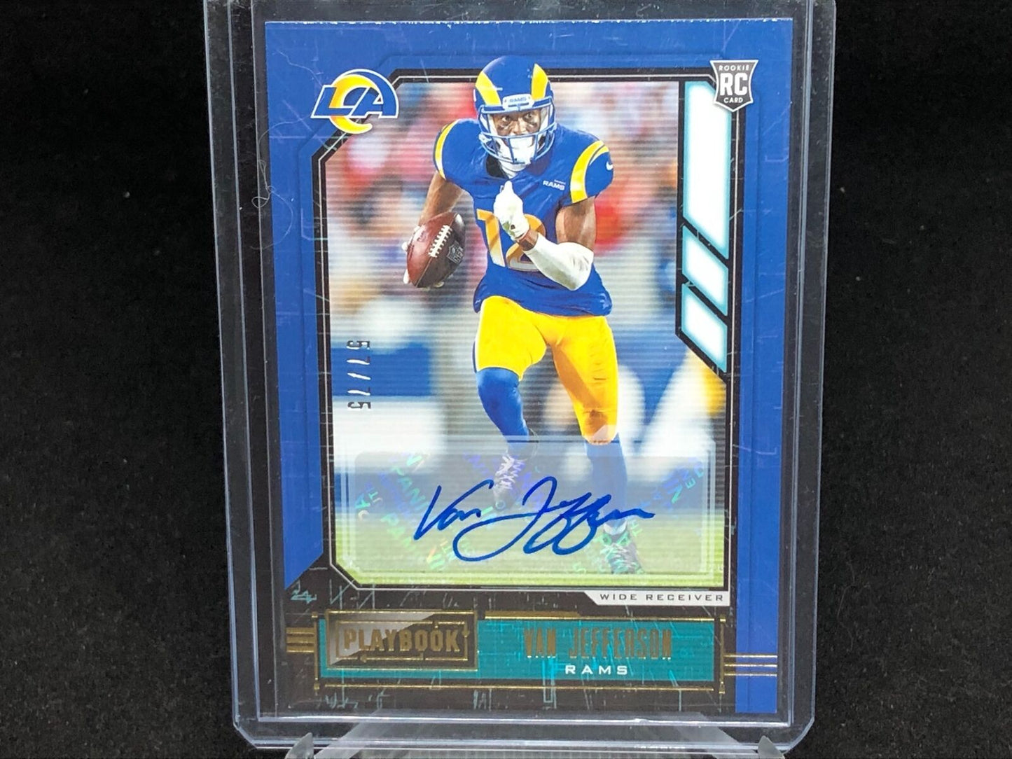 VAN JEFFERSON 2020 PANINI PLAYBOOK BLUE AUTO RC #D 57/75
