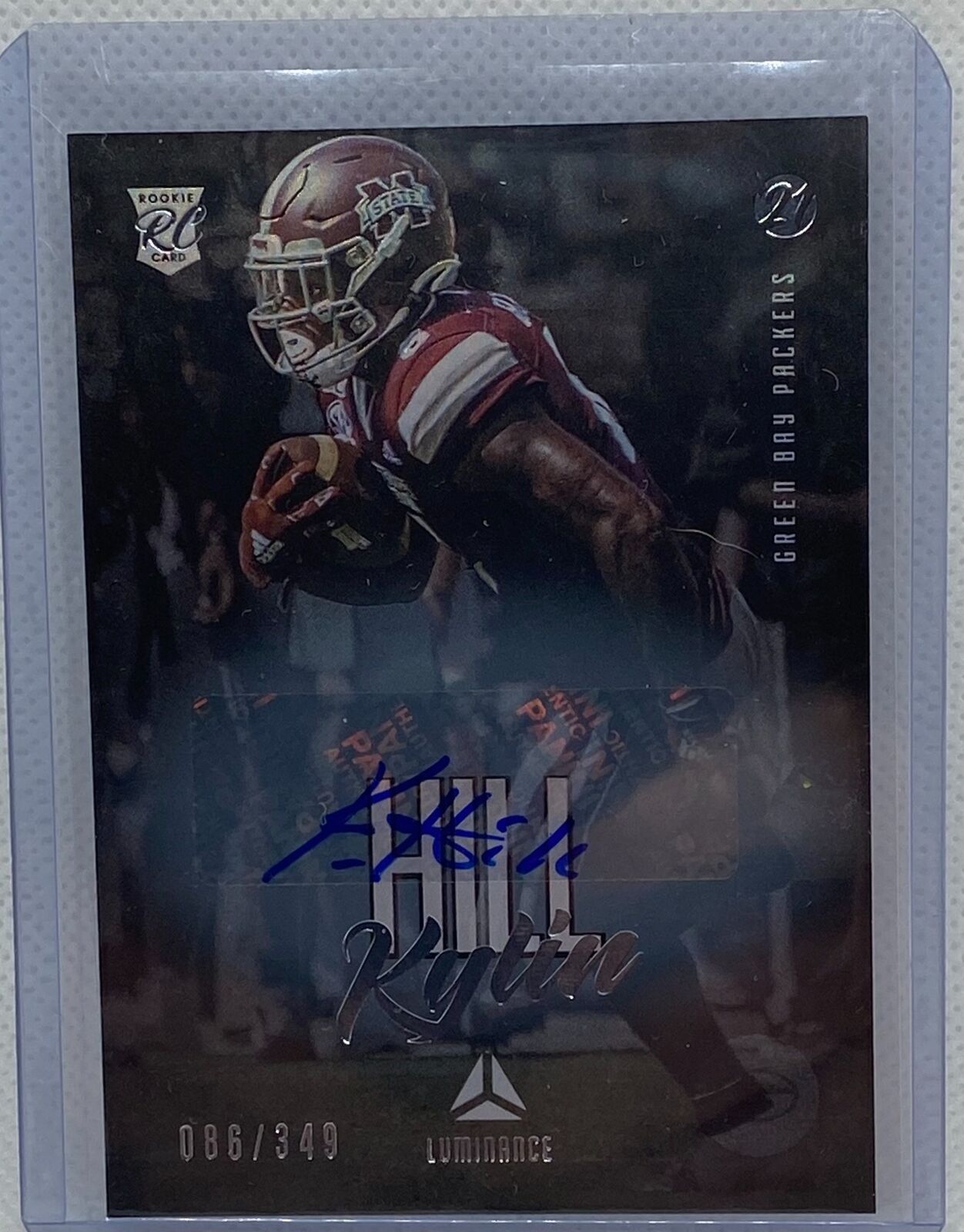 KYLIN HILL 2021 PANINI LUMINANCE SILVER AUTO RC #D 086/349