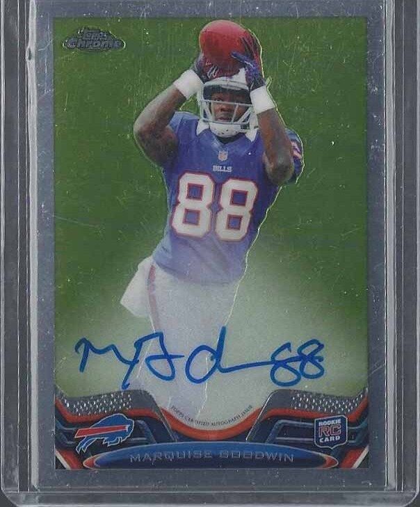 MARQUISE GOODWIN 2013 TOPPS CHROME BILLS ROOKIE AUTO RC #D 583/600